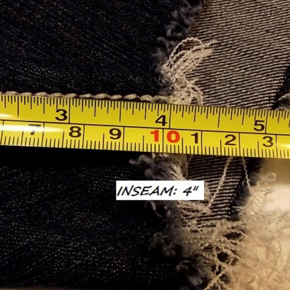 B.B. JEANS Woen's, Cut-off Shorts, Sz 15, Blue - Picture 13 of 14